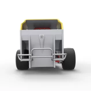 Vintage Dirt Modified stock car Version 7 Scale 1:25 - Model thumbnail 16