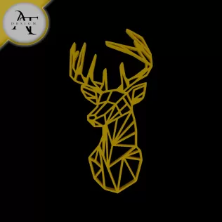 Deer - Geometric - 2D Wall Art Decor