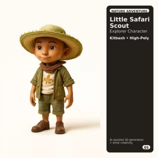 Character Kitbash Collection – High-Poly Stylized 3D Figures - Model thumbnail 10