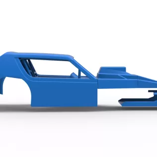 Shell of Vintage Asphalt Modified stock car V8 Scale 1:25 - Model thumbnail 13