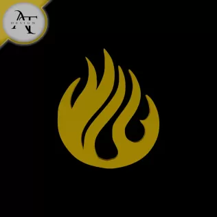 Simple Flame Symbol - 2D Art