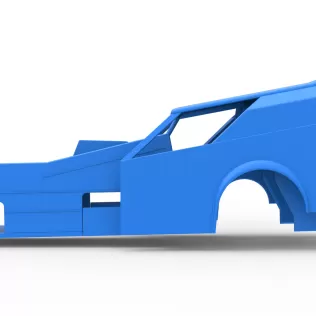 Shell of Vintage Dirt Modified stock car Version 7 Scale 1:25 - Model thumbnail 6