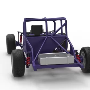 Canadian vintage modified stock car Base Scale 1:25 - Model thumbnail 14