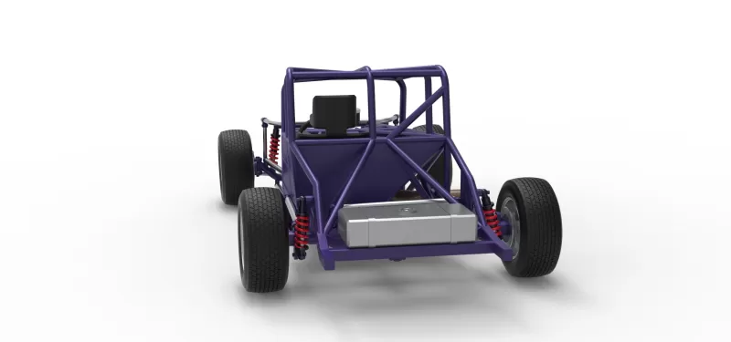 Canadian vintage modified stock car Base Scale 1:25 - Model preview 14