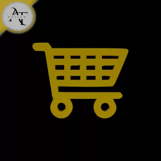 Simple Shopping Cart Symbol - 2D Art
