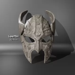 Viking Warrior Helmet Mask - Model thumbnail 1