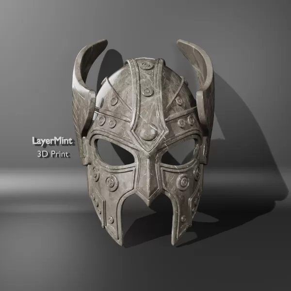 Viking Warrior Helmet Mask - Model preview 1