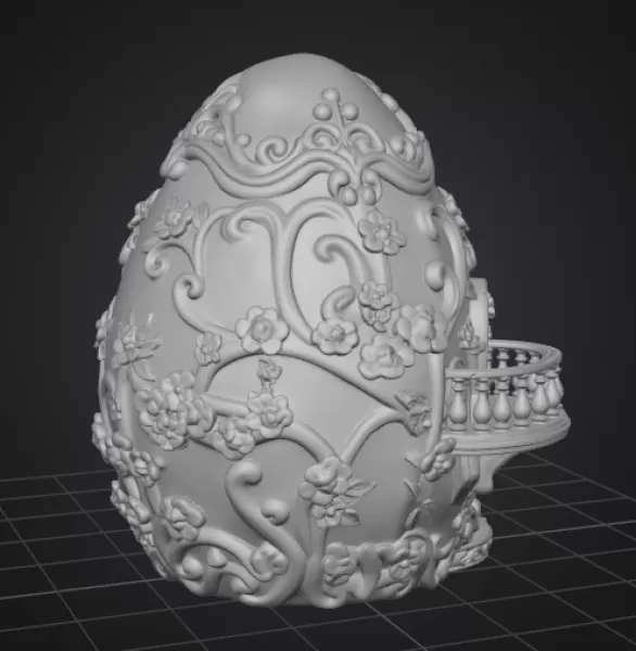 Fantasy Egg House – STL File 3D Printable - Model preview 10