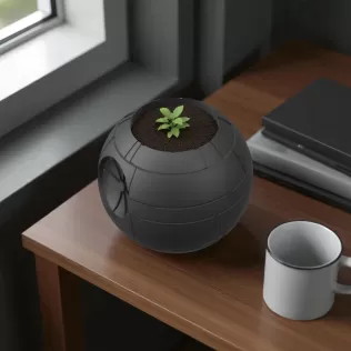 Star Wars Death Star plant pot - Model thumbnail 2