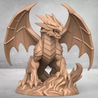 Medieval Dragon Statue