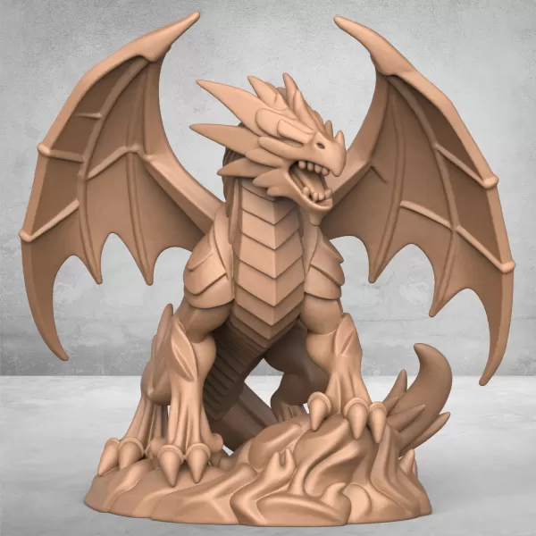 Medieval Dragon Statue - Model preview 1