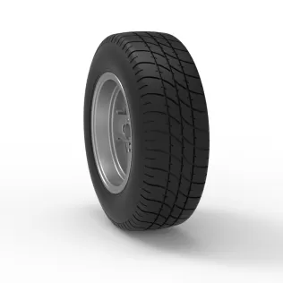 Rear wheel of BriSCA Formula 2 Stock Car Scale 1:25 - Model thumbnail 8