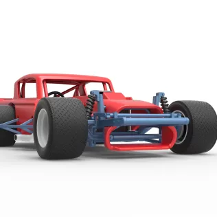 Vintage Asphalt Modified stock car V9 Scale 1:25 - Model thumbnail 27