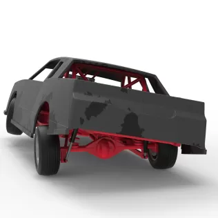 IMCA Stock car while turning Scale 1:25 - Model thumbnail 14