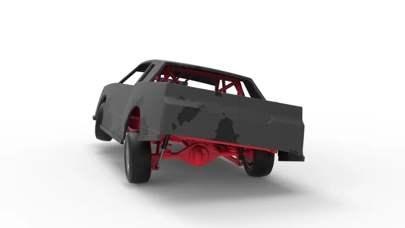 IMCA Stock car while turning Scale 1:25 - Model preview 14