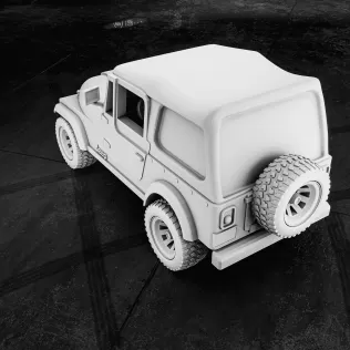 Jeep CJ7 – 3D Printable Model - Model thumbnail 6