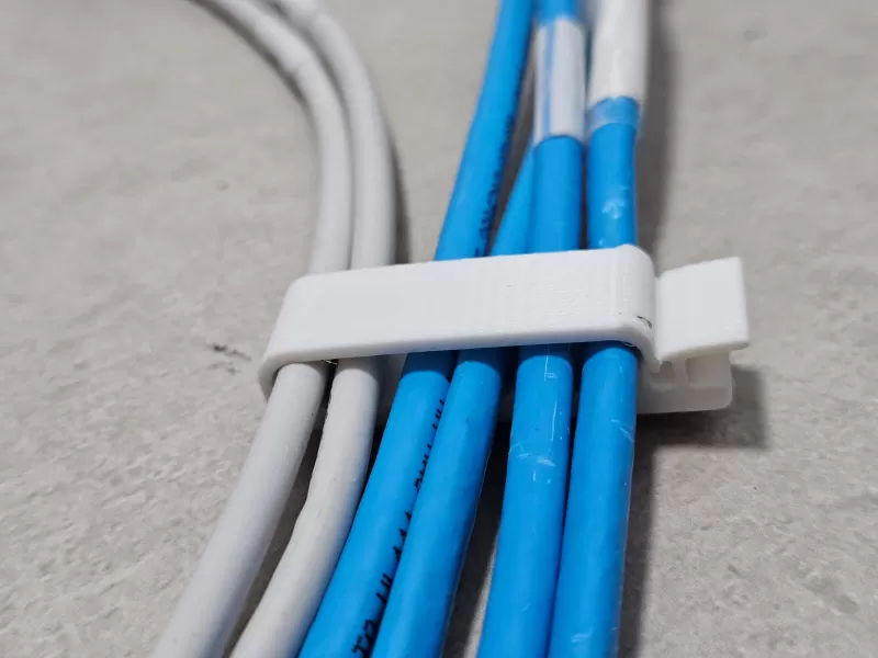 Flexible Snap-on Cable Management Clip - Model preview 1