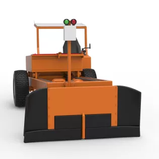 Garden Tractor pulling sled Scale 1:25 - Model thumbnail 26