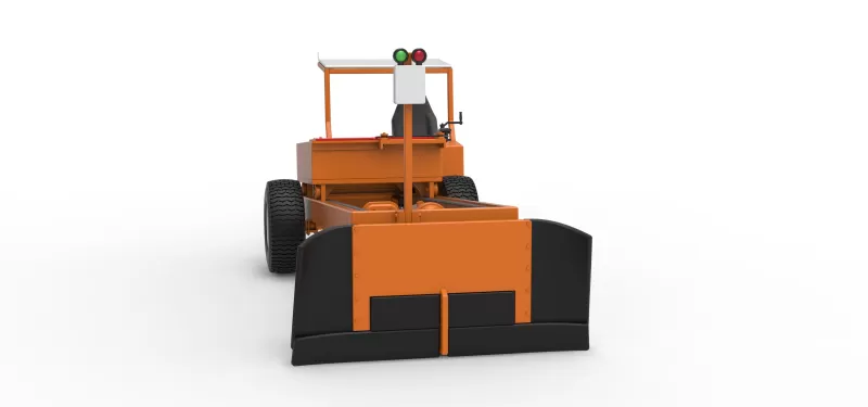 Garden Tractor pulling sled Scale 1:25 - Model preview 26