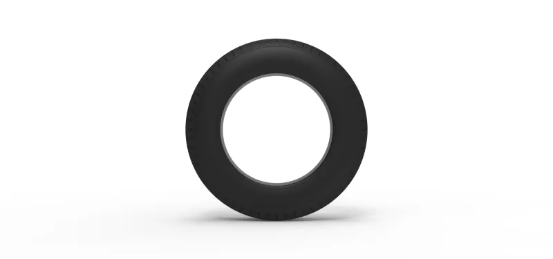 Front tire of Vintage Champ car Version 1 Scale 1:25 - Model preview 5