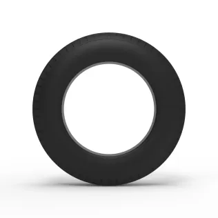 Front tire of Vintage Champ car Version 1 Scale 1:25 - Model thumbnail 5