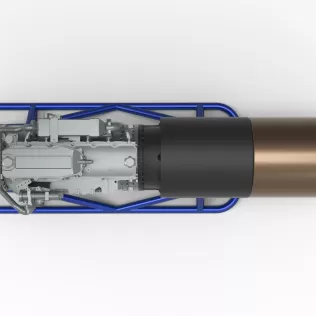 Jet engine on the frame Scale 1:25 - Model thumbnail 8