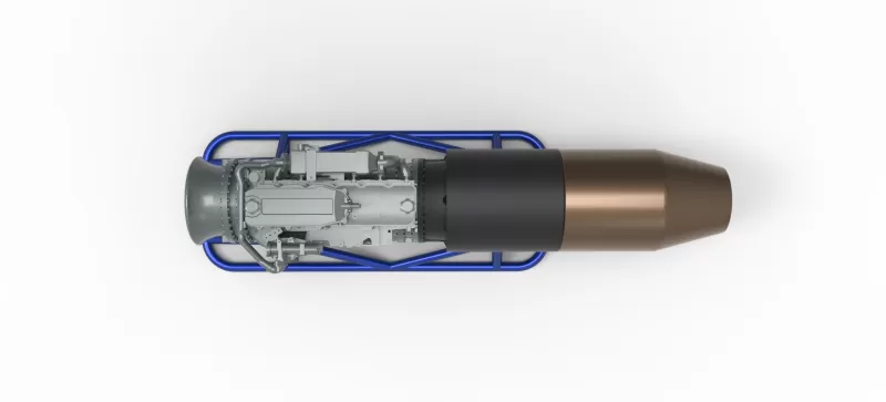 Jet engine on the frame Scale 1:25 - Model preview 8