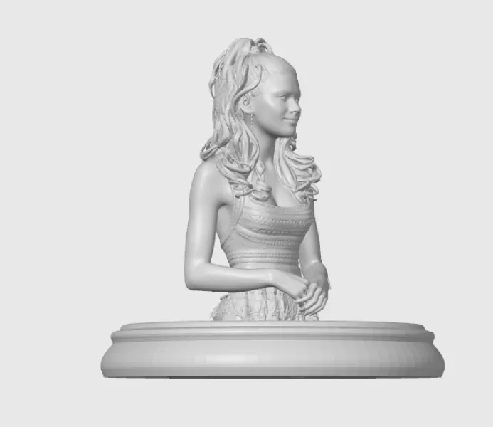 Zendaya 3D Bust - Model preview 9