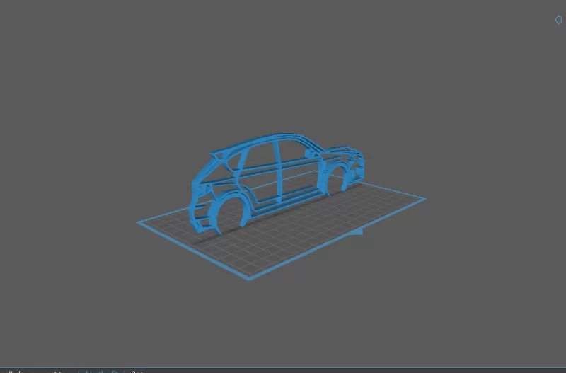Subaru - WRX GR Hatchback Wall Art - Model preview 1