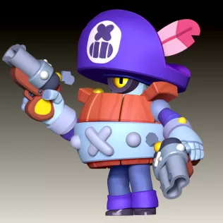 Darryl - Brawl Stars - Model thumbnail 5