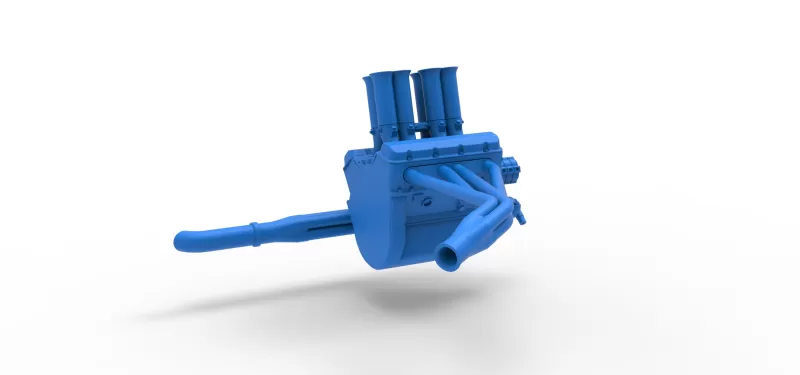 Engine V8 for Supermodified race car Version 5 Scale 1:25 - Model preview 12