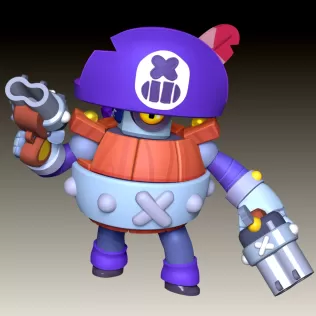 Darryl - Brawl Stars - Model thumbnail 4