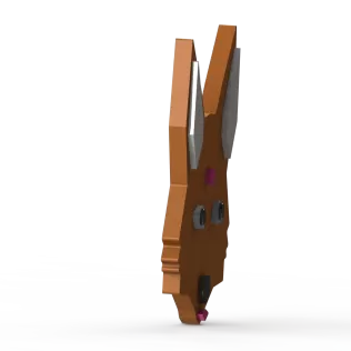 Geometric Low-Poly Fox Wall Decor – 3D Print Ready (Engineered M - Model thumbnail 4