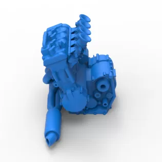 Engine of Three Quarter Midget Scale 1:25 - Model thumbnail 12