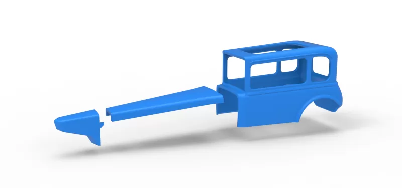 Shell of Vintage Supermodified stock car Version 4 Scale 1:25 - Model preview 12