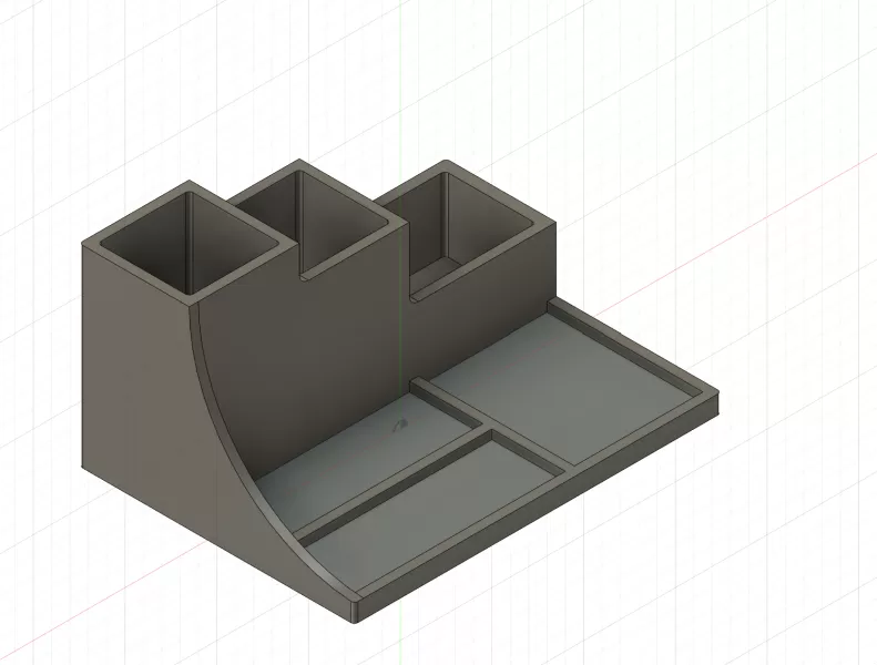 desk organiser - Model preview 2