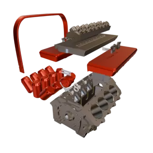 COOLER/SUPPORT FOR V8+4 ENGINE - Model thumbnail 13