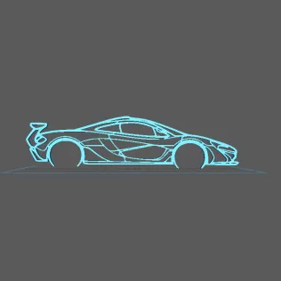 McLaren - P1 GTR Wall Art