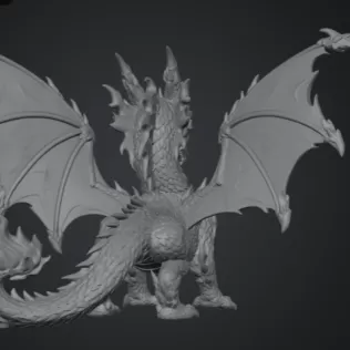 🔥 Inferno Flame Dragon STL File for 3D Print - Model thumbnail 13