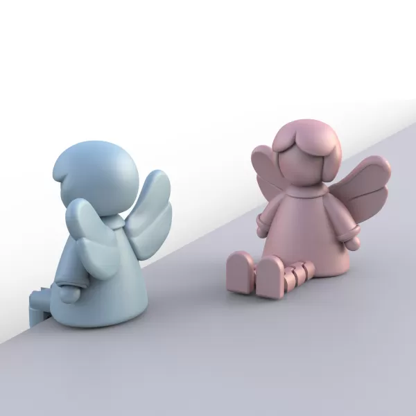 Flexi Angel Figure | Guardian Angel Christmas Decor - Model preview 4