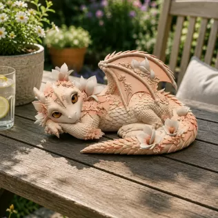 Peach Baby Blossom Dragon STL File for 3D Print - Model thumbnail 3