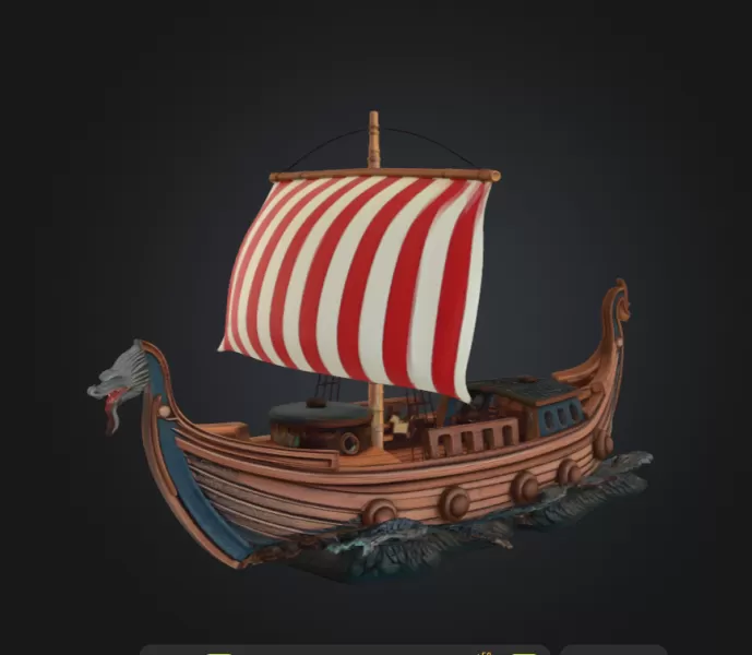 Viking Boat - Model preview 1