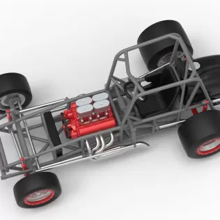 Vintage Pavement Silver Crown Car Base Scale 1:25 - Model thumbnail 4