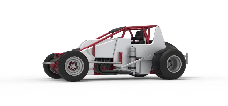 Dirt Silver Crown Car Scale 1:25 - Model preview 2