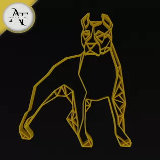 Dog - Geometric - 2D Wall Art Decor