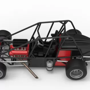 Experimental Pavement Silver Crown Car Base Scale 1:25 - Model thumbnail 9