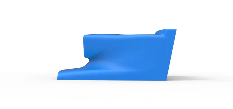 Air Scoop of Pavement Silver Crown Car Scale 1:25 - Model preview 7