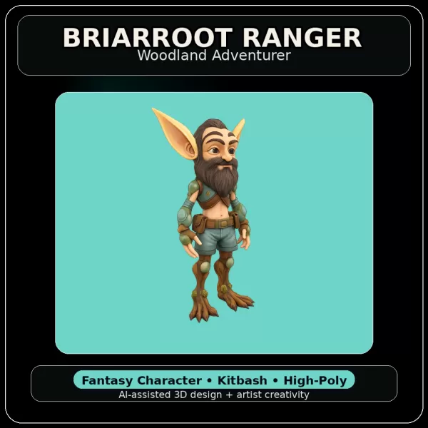 Forest Folk Legends – Fantasy Character Kitbash Collection - Model preview 2