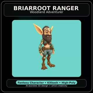 Forest Folk Legends – Fantasy Character Kitbash Collection - Model thumbnail 2