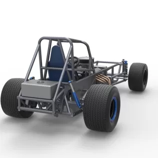 Vintage Dirt Modified stock car Base Version 5 Scale 1:25 - Model thumbnail 18